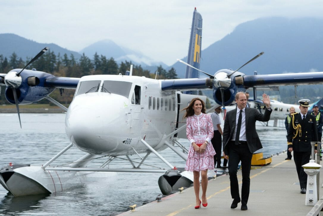 Кейт Миддлтон и принц Уильям прилетели в Ванкувер, визит королевской четы