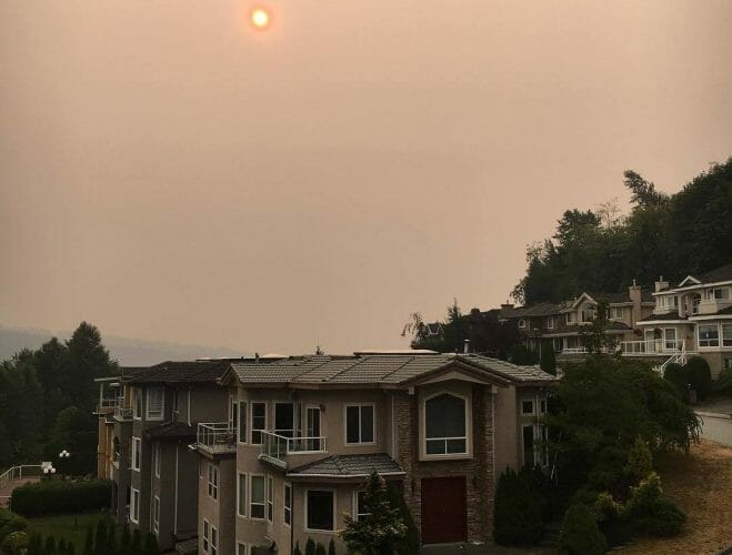 фото смог в Ванкувере