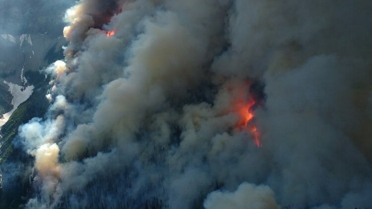 пожар в Альберте Канада