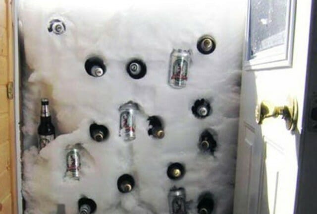 холодильник из снега