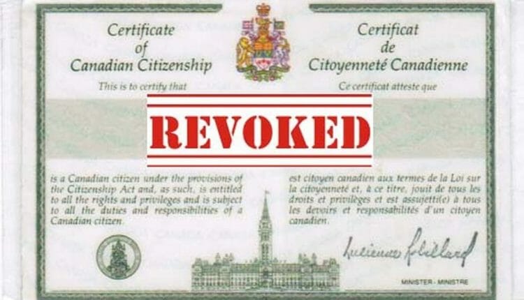аннуляция канадского гражданства