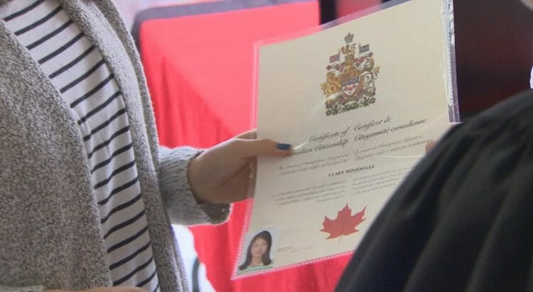 сертификат гражданина канады