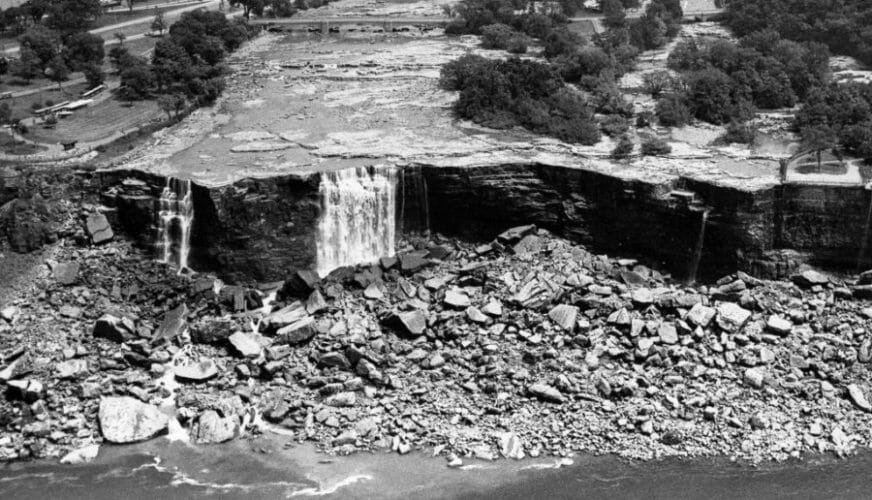 ниагарский водопад без воды