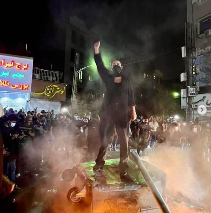 протест против иранского режима