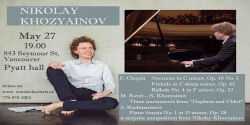Николай Хозяинов в Ванкувере с концертом на фортепиано