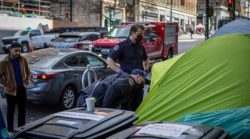 Палаточные городки и лагеря бездомных в Британской Колумбии