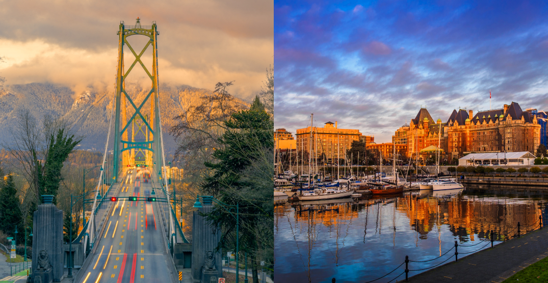 Два города Британской Колумбии
