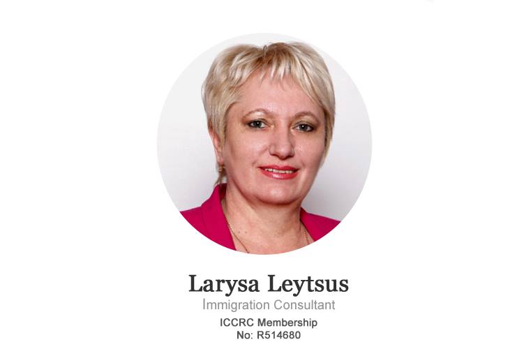 Larysa Leytsus - Immigration Consultant
