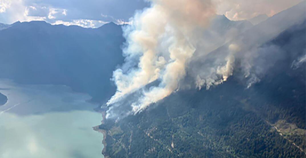 Дым от пожаров в Британской Колумбии