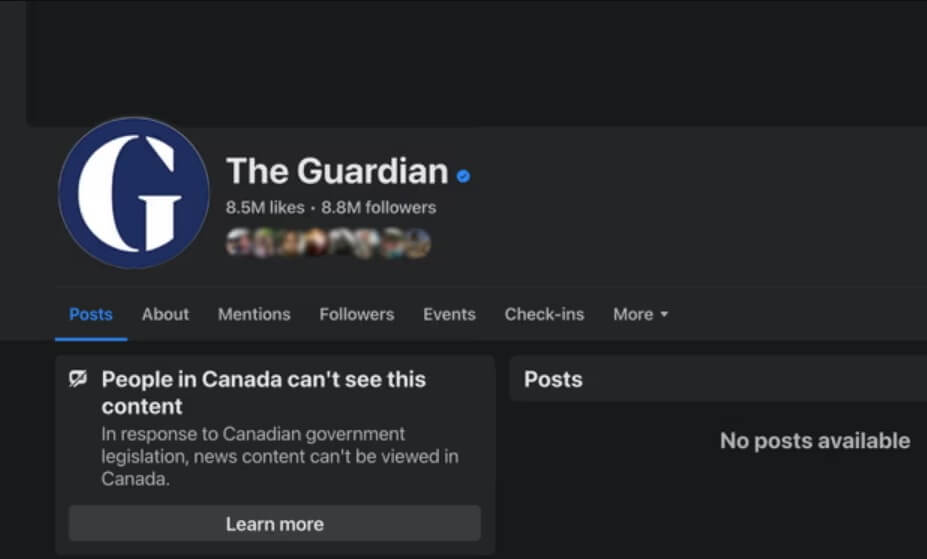 meta канада новости