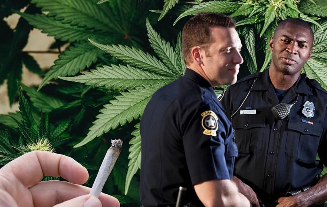 офицеры полиции марихуана