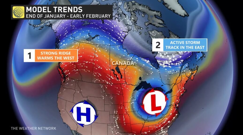 погода канада январь 2024
