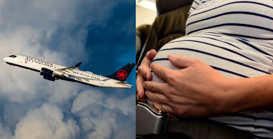 Пассажирка родила во время рейса Air Canada