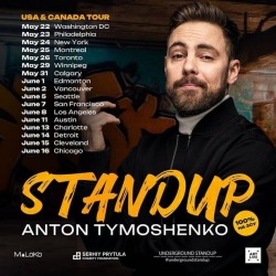 Антон Тимошенко со стендап-шоу в рамках благотворительного тура по США и Канаде