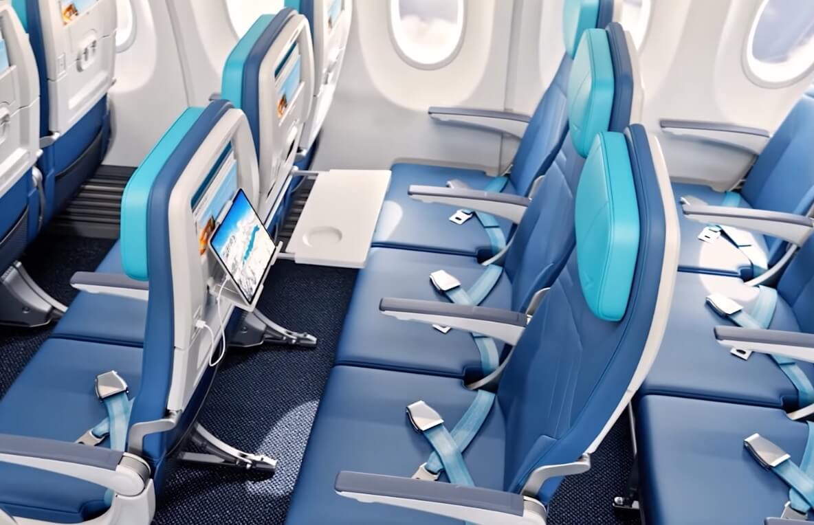 новые кресла westjet