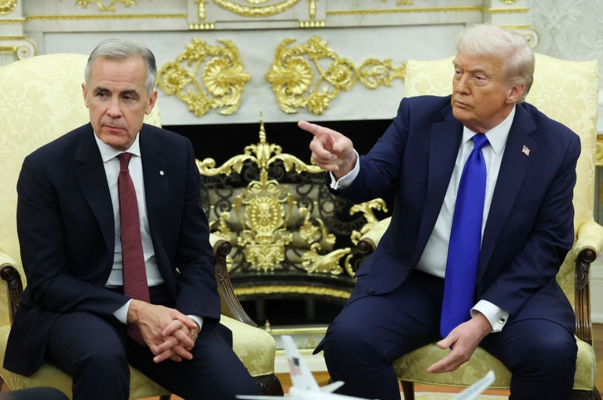 Дональд Трамп и Марк Карни