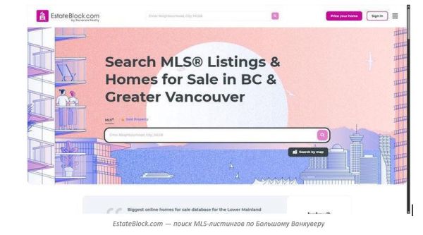 MLS-листинги недвижимости Большого Ванкувера на EstateBlock