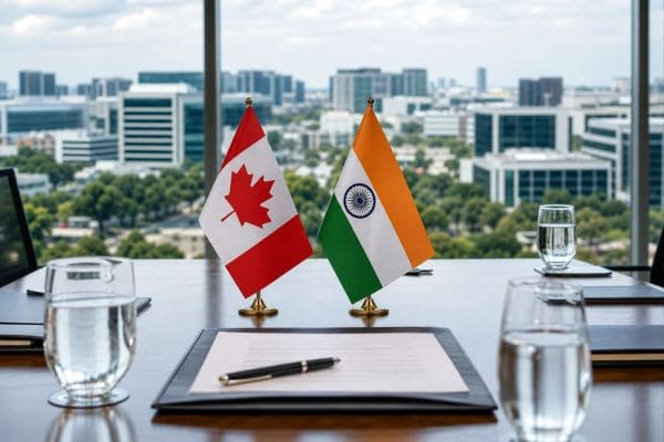 Министр международной торговли Канады Маниндер Сидху, глава торговой миссии в Индию. Иллюстрация создана ИИ