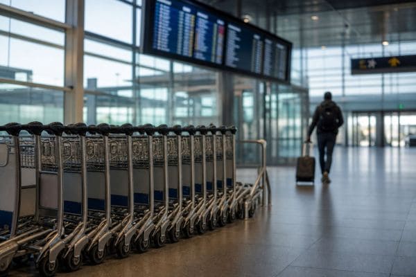 Соискатель просматривает объявления о вакансиях в Канаде на экране ноутбука во время поиска работы. Иллюстрация создана ИИ