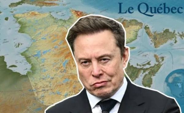 Collage of a man in a dark suit and tie with a world/map background, white outline around the cutout figure