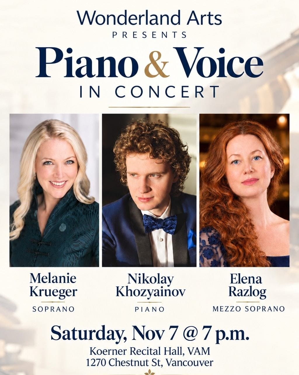 Piano & Voice in Concert в Ванкувере